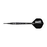 One80 Noriyuki Nakamura Darts - Soft Tip - 90% Tungsten - V4 - Black