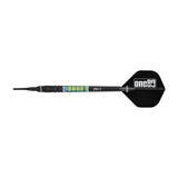 One80 Desmond Chin Darts - Soft Tip - 90% Tungsten - V2 - Black & Rainbow - 20g