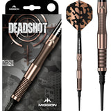 Mission Dead Shot Darts - Soft Tip - 95% Tungsten - Bronze - 19g