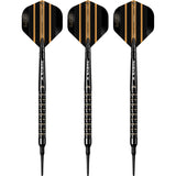Mission Mike De Decker Darts - Soft Tip - 95% Tungsten - Black & Gold PVD - 20g