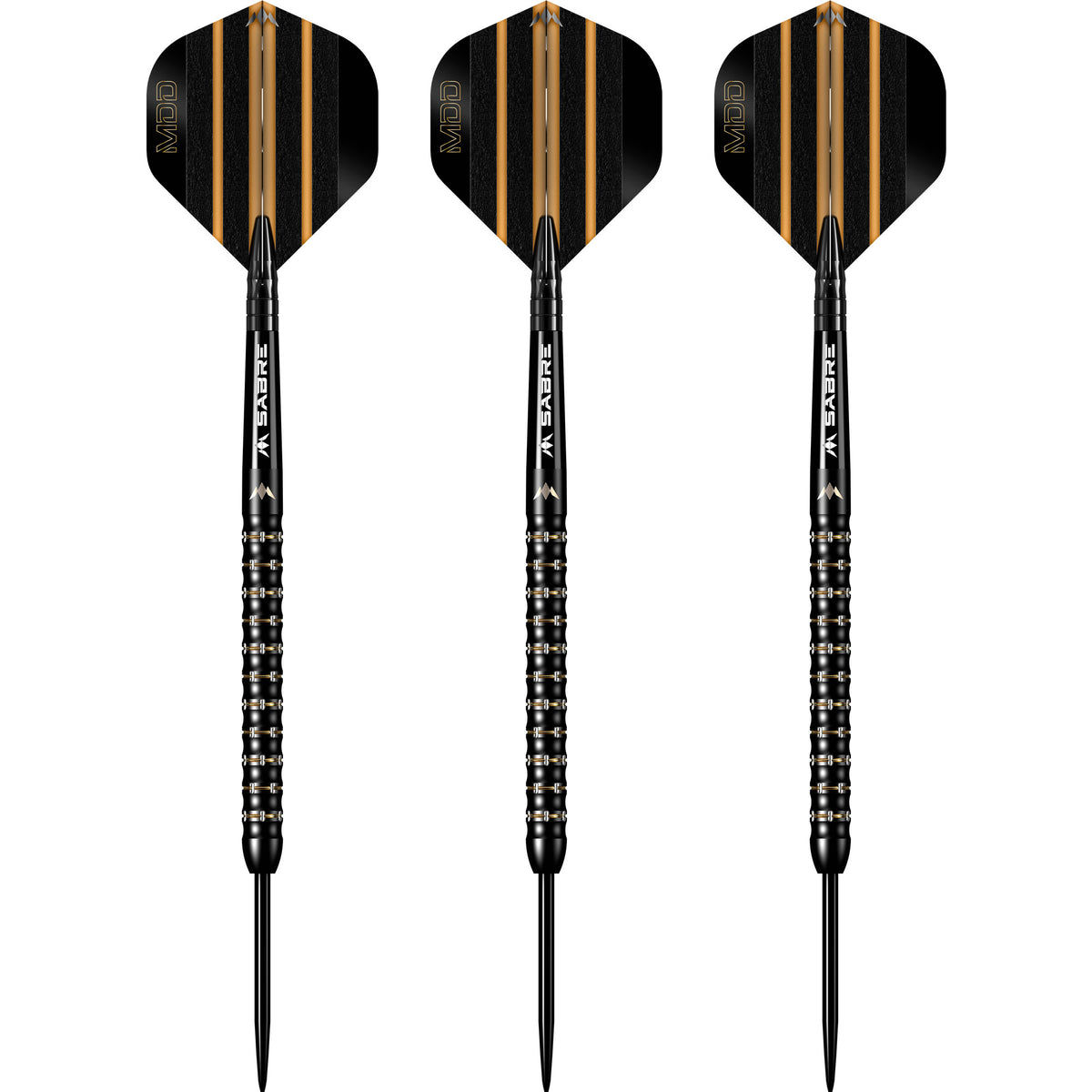Mission Mike De Decker Darts - Steel Tip - 95% Tungsten - Black & Gold PVD
