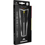 Mission Mike De Decker Darts - Steel Tip - 95% Tungsten - Silver