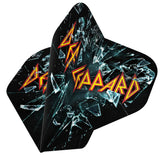 *Def Leppard Dart Flights - Official Licensed - 100 Micron - No2 - Std - F2 - Shattered Glass