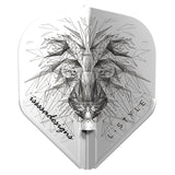 L-Style EZ Dart Flights - Integrated Shaft Cap - L1EZ - Dominik Grüllich - White