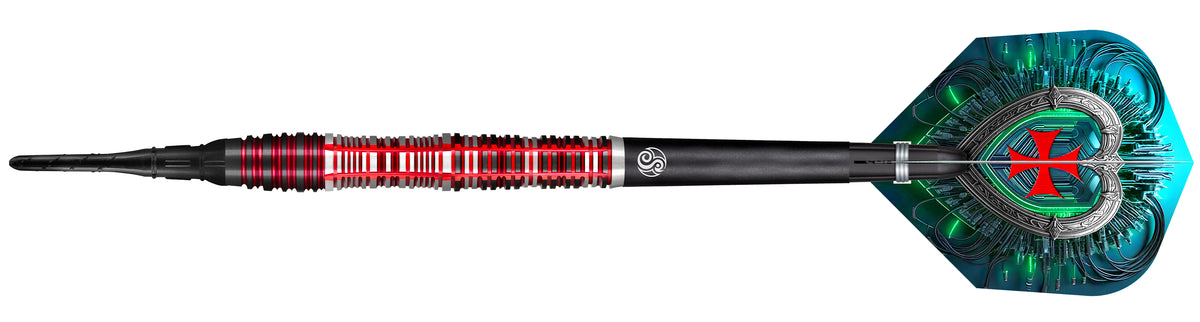 Shot Future Knights Darts - Soft Tip - 90% Tungsten - Dreadheart - 20g