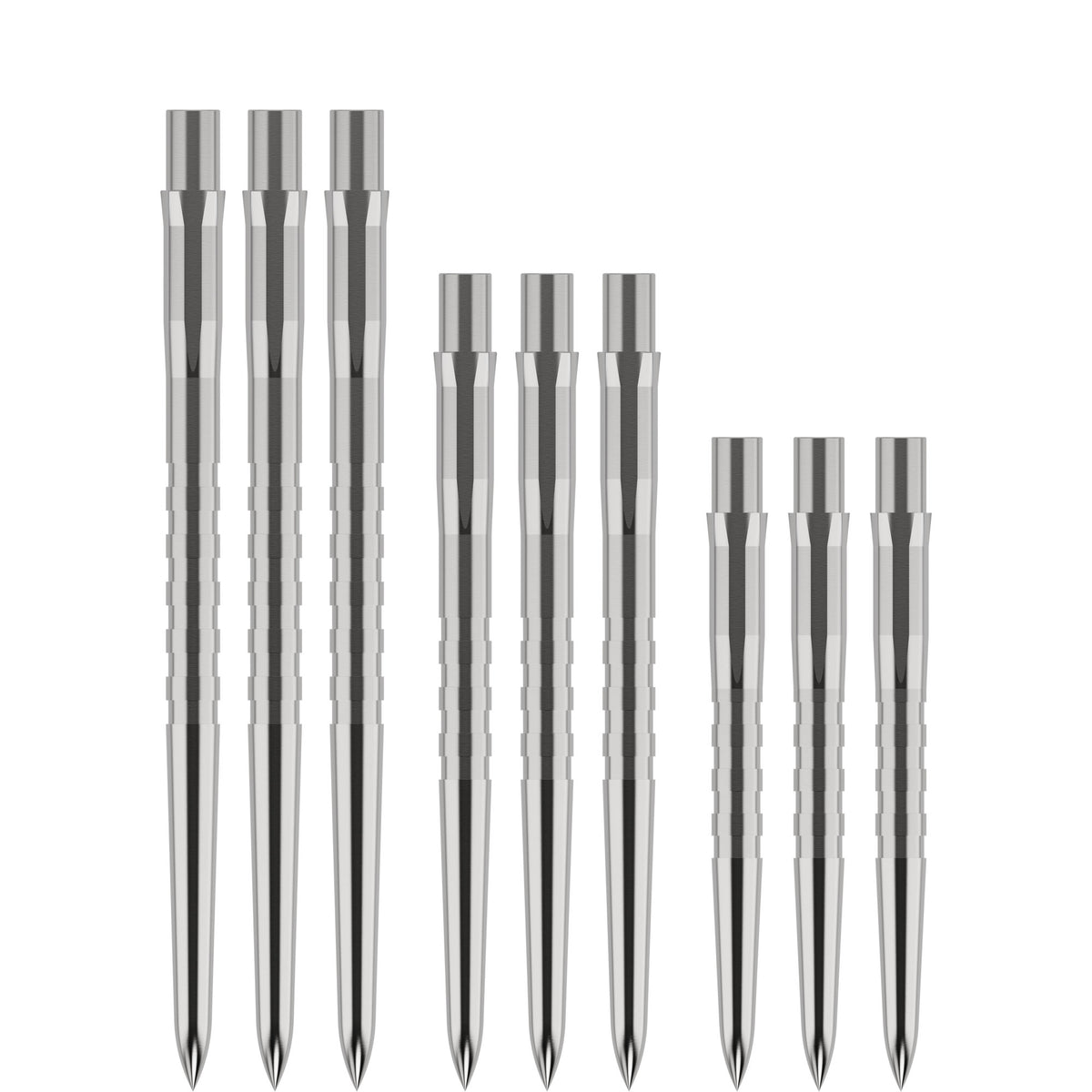 Mission Caliburn Replaceable Dart Points - Grooved - Silver