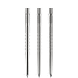 Mission Caliburn Replaceable Dart Points - Grooved - Silver