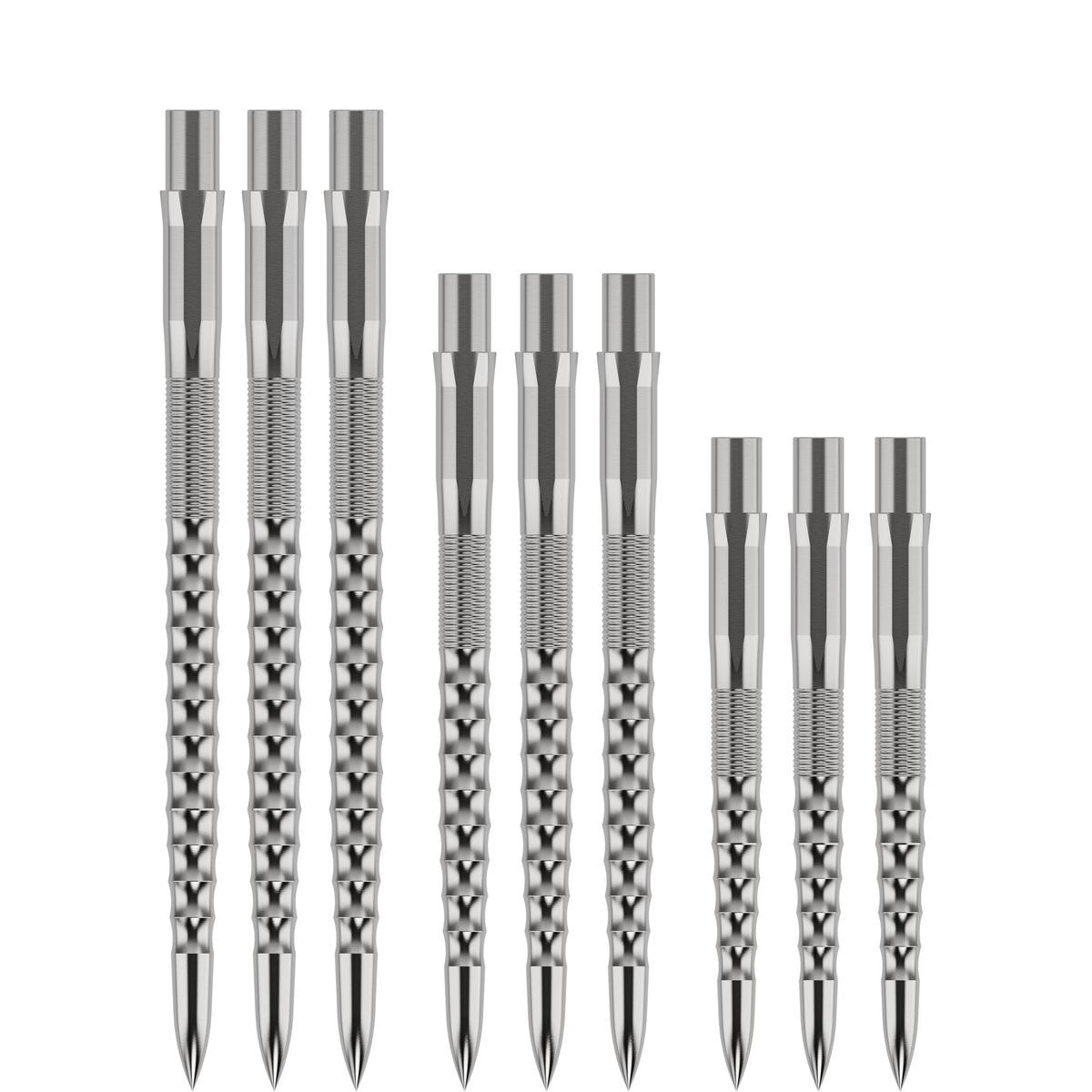 Mission Caliburn Replaceable Dart Points - Ripple - Silver