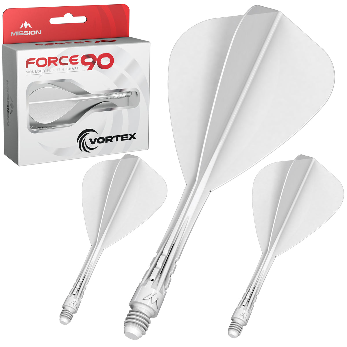 Mission Force 90 Vortex - Moulded Flight & Shaft - Kite