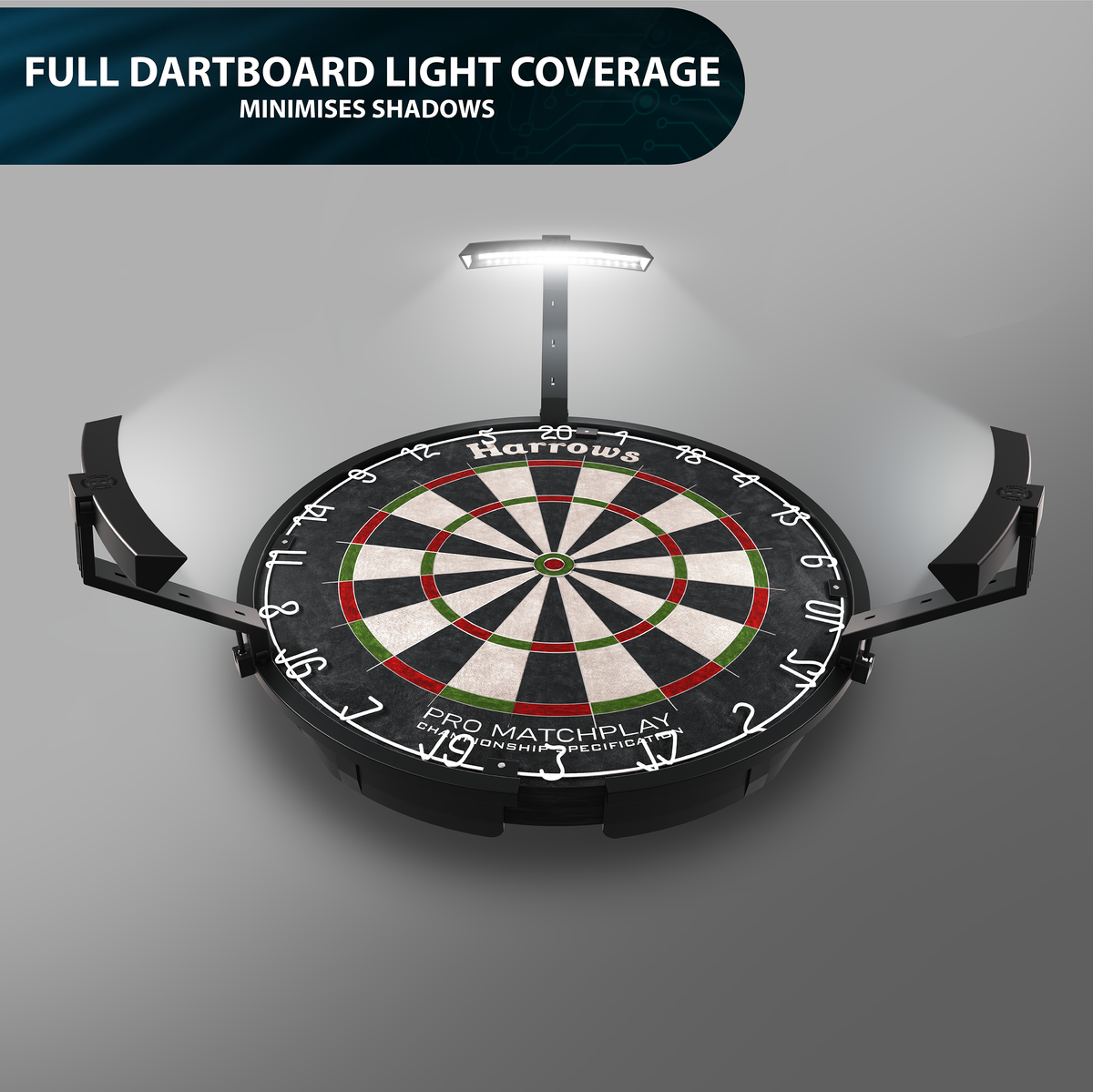 *Harrows Trilight - Ultra Bright LED Dartboard Lighting System
