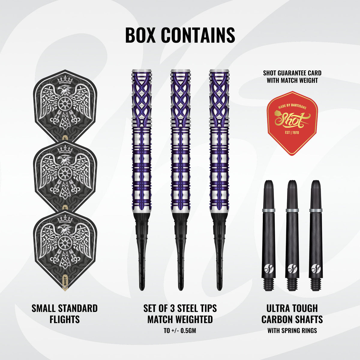Shot Goths Darts -Soft Tip - 90% Tungsten - Visara