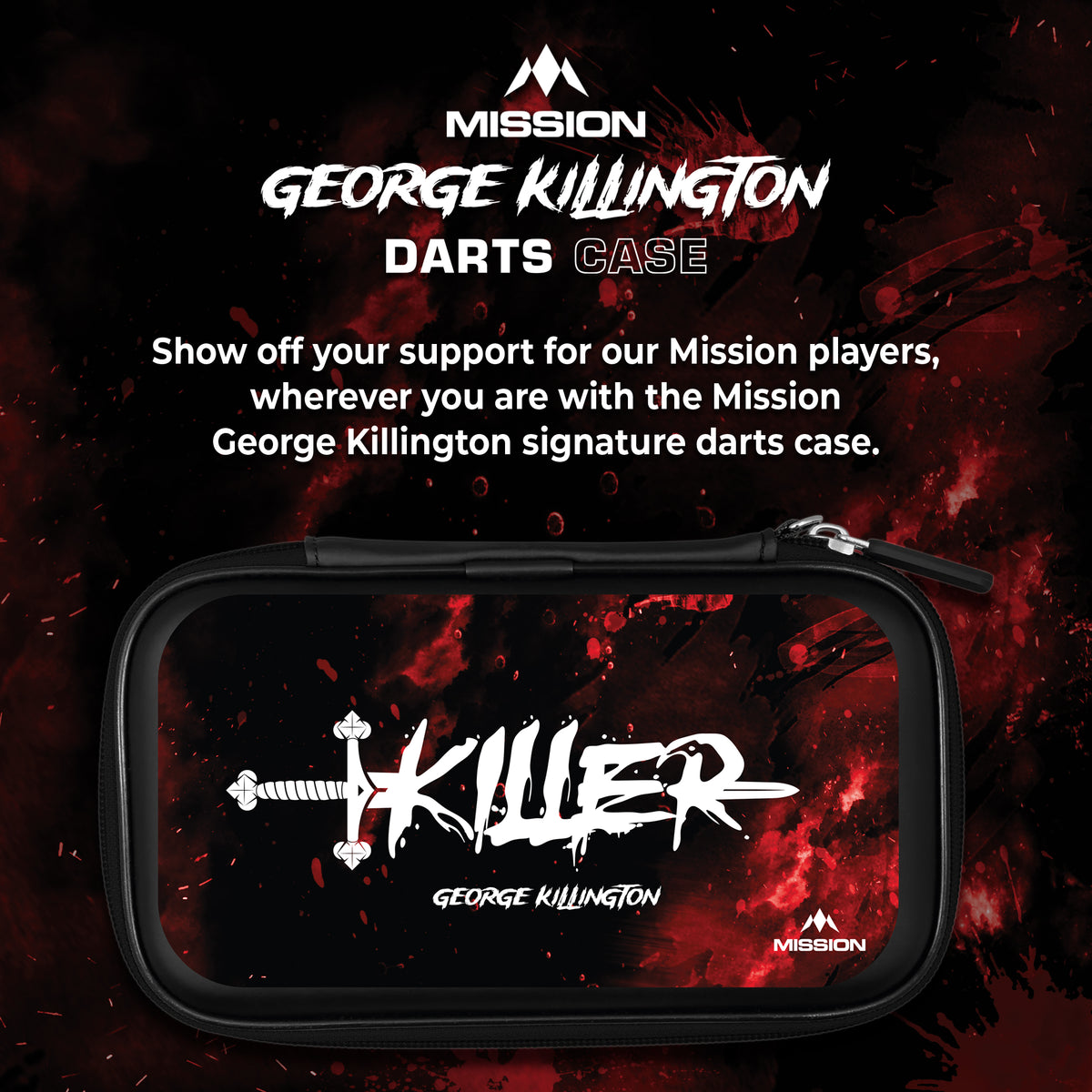 Mission Darts Players- EVA Dart Case - George Killington