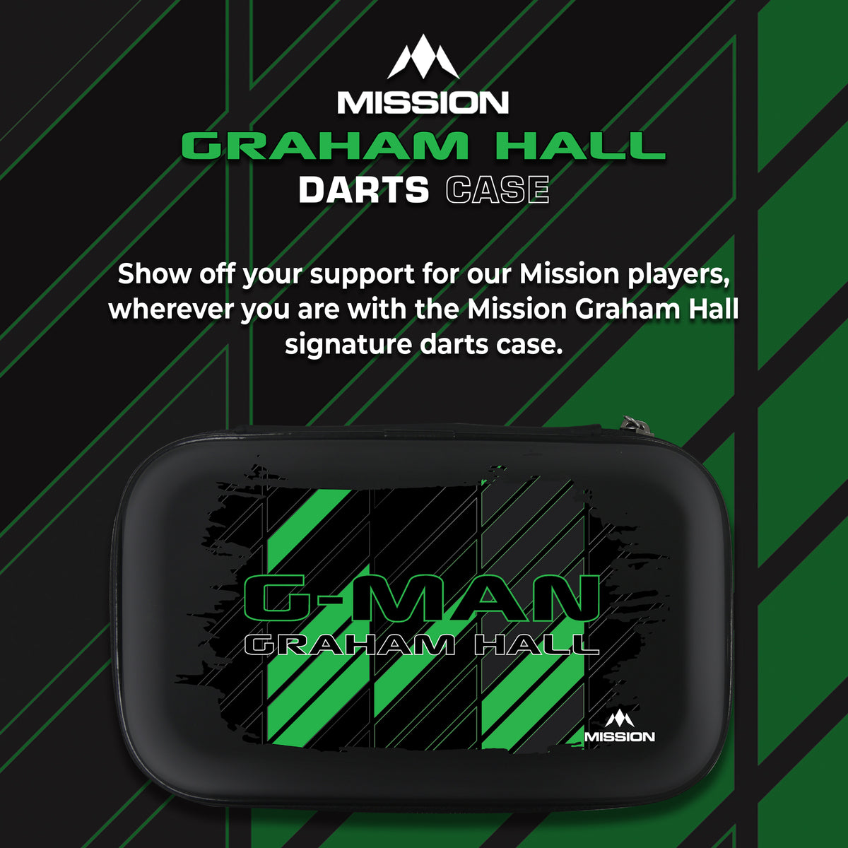 Mission Darts Players- EVA Dart Case - Graham Hall