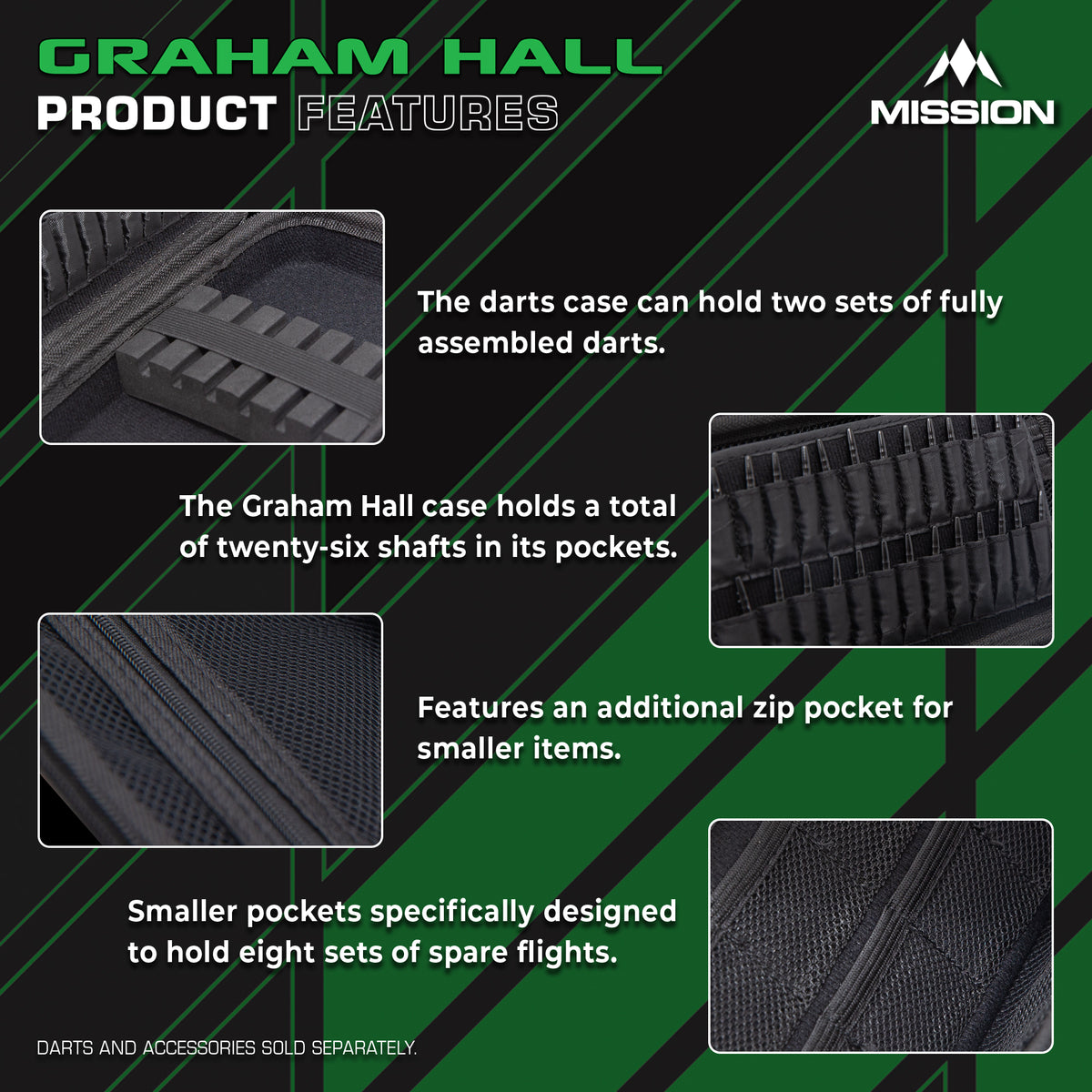 Mission Darts Players- EVA Dart Case - Graham Hall