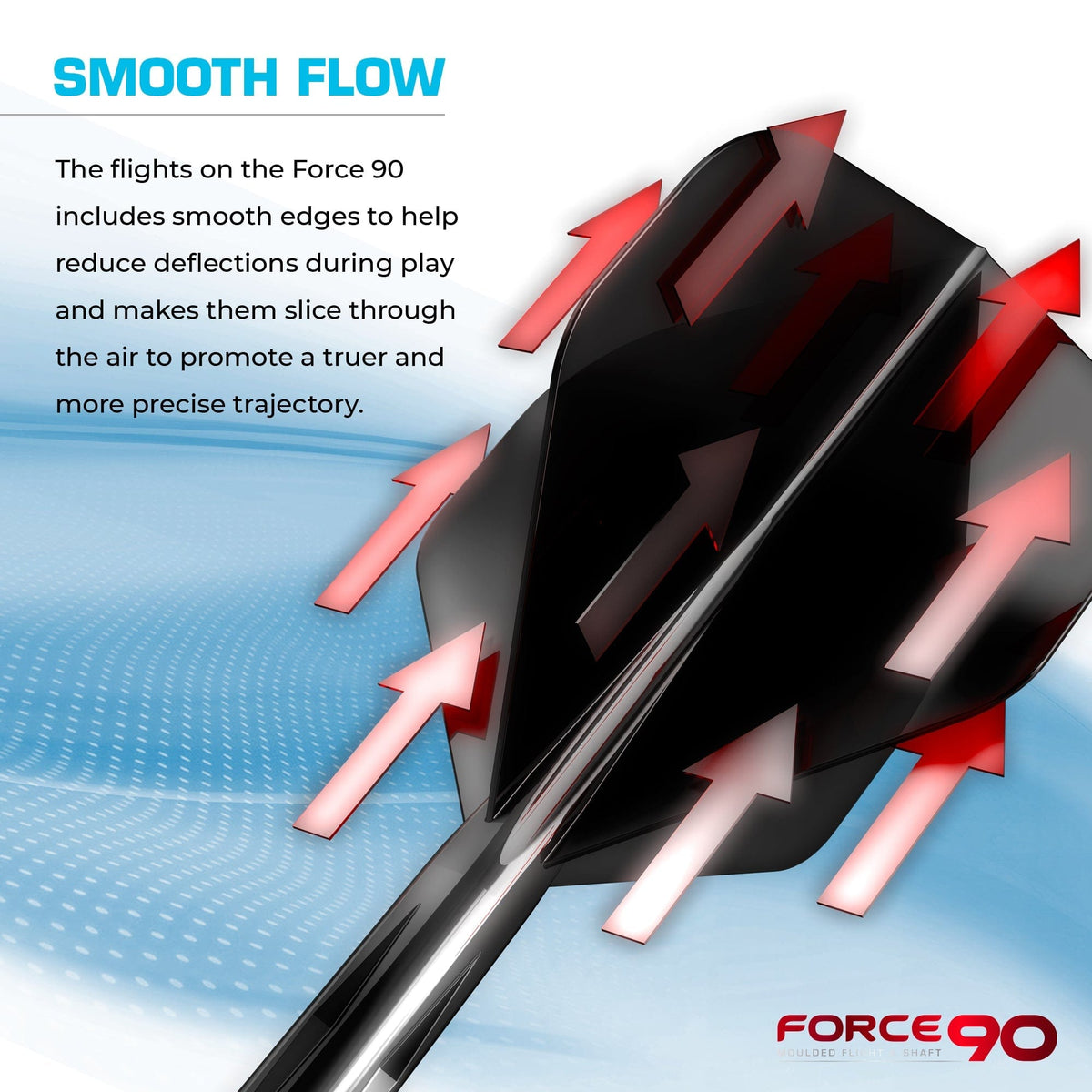 Mission Force 90 - New Moulded Flight & Shaft System - Standard No6 - Gradient