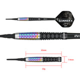 One80 Lourence Ilagan Darts - Soft Tip - 90% Tungsten - Rainbow - 22g