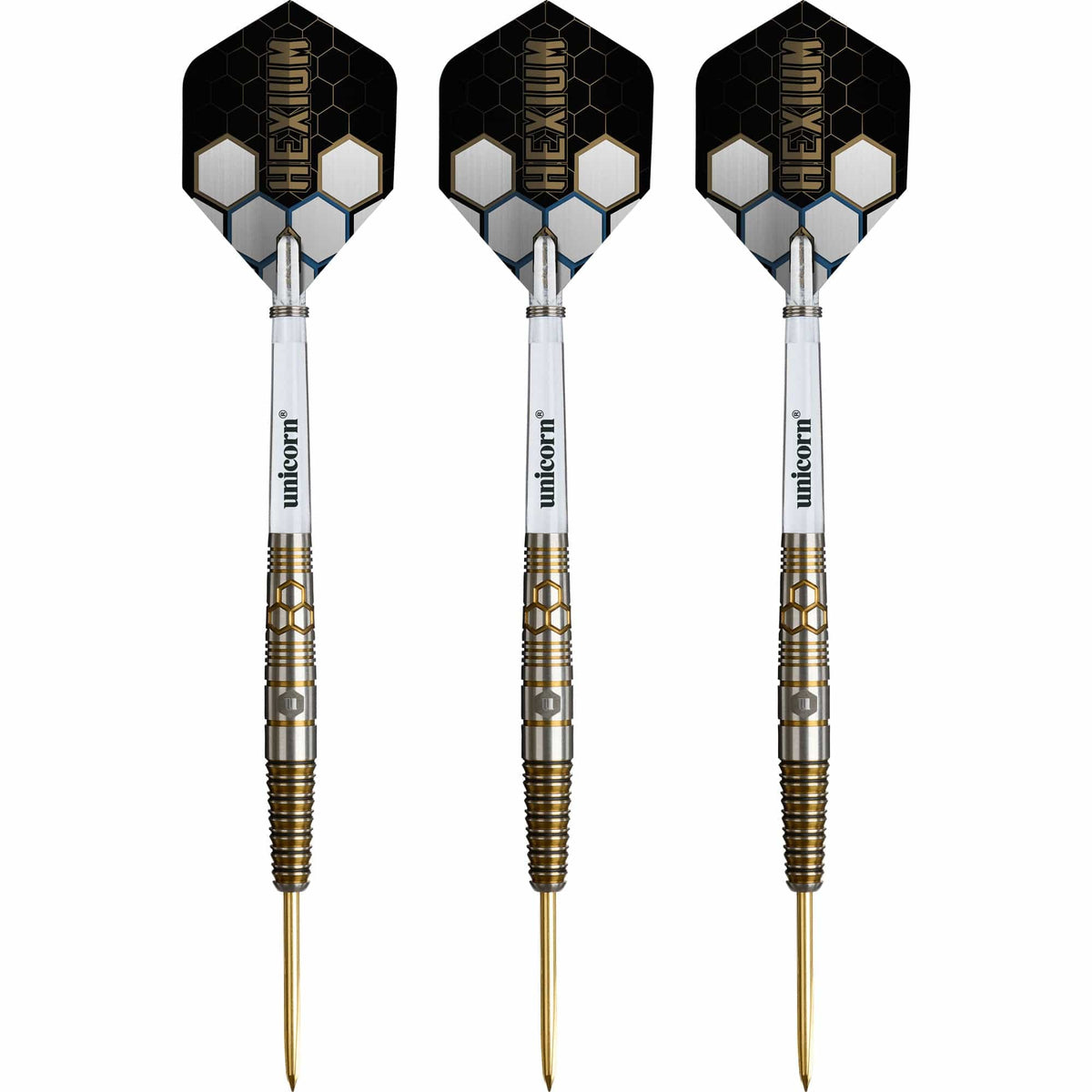 Unicorn Hexium Darts - Steel Tip - 90% Tungsten - Style 3