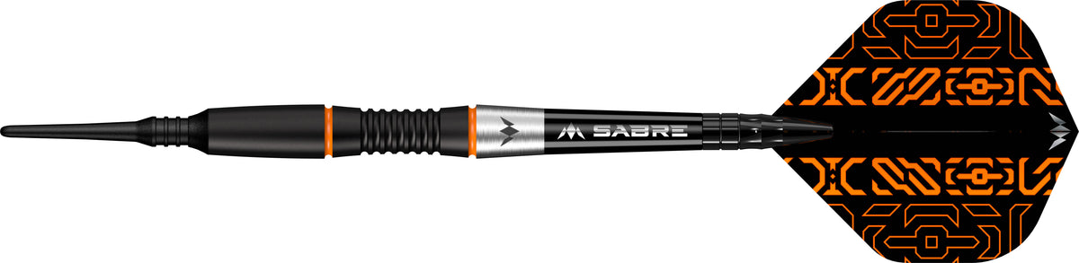 Mission Horizon Darts - Soft Tip - 95% Tungsten - Black PVD & Orange - 18g