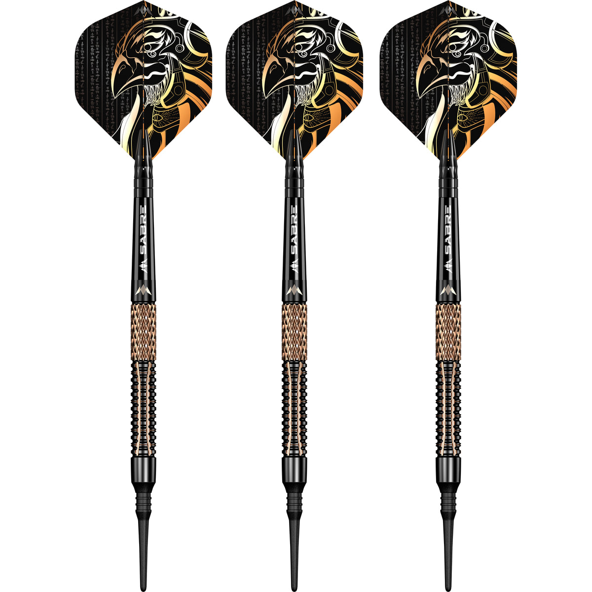 Mission Horus Darts - Soft Tip - 97.5% Tungsten - Black & Bronze Electro