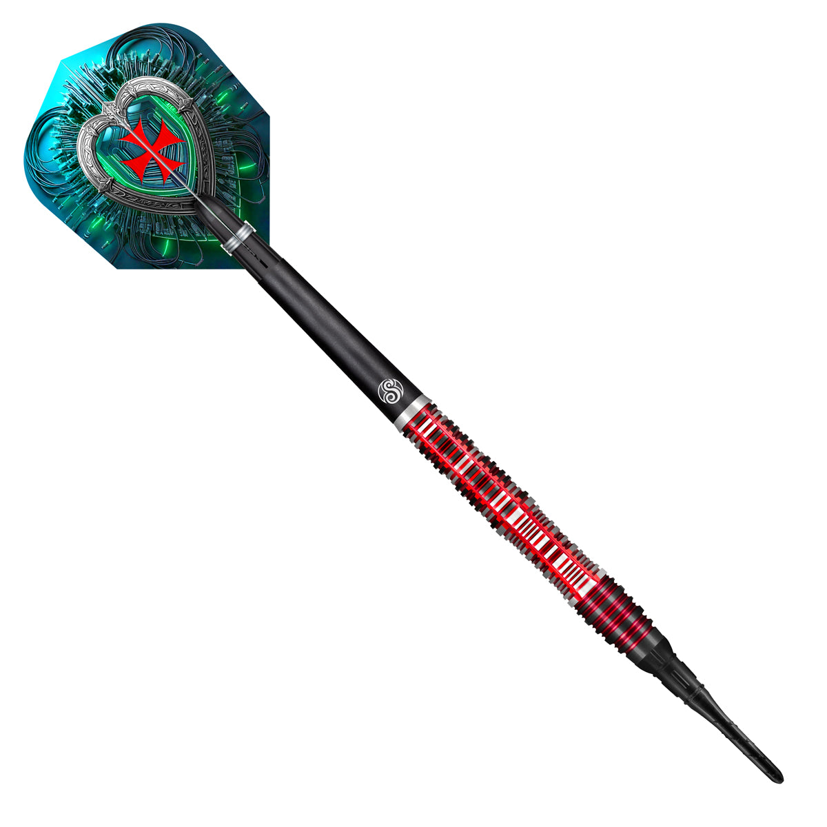 Shot Future Knights Darts - Soft Tip - 90% Tungsten - Dreadheart - 20g