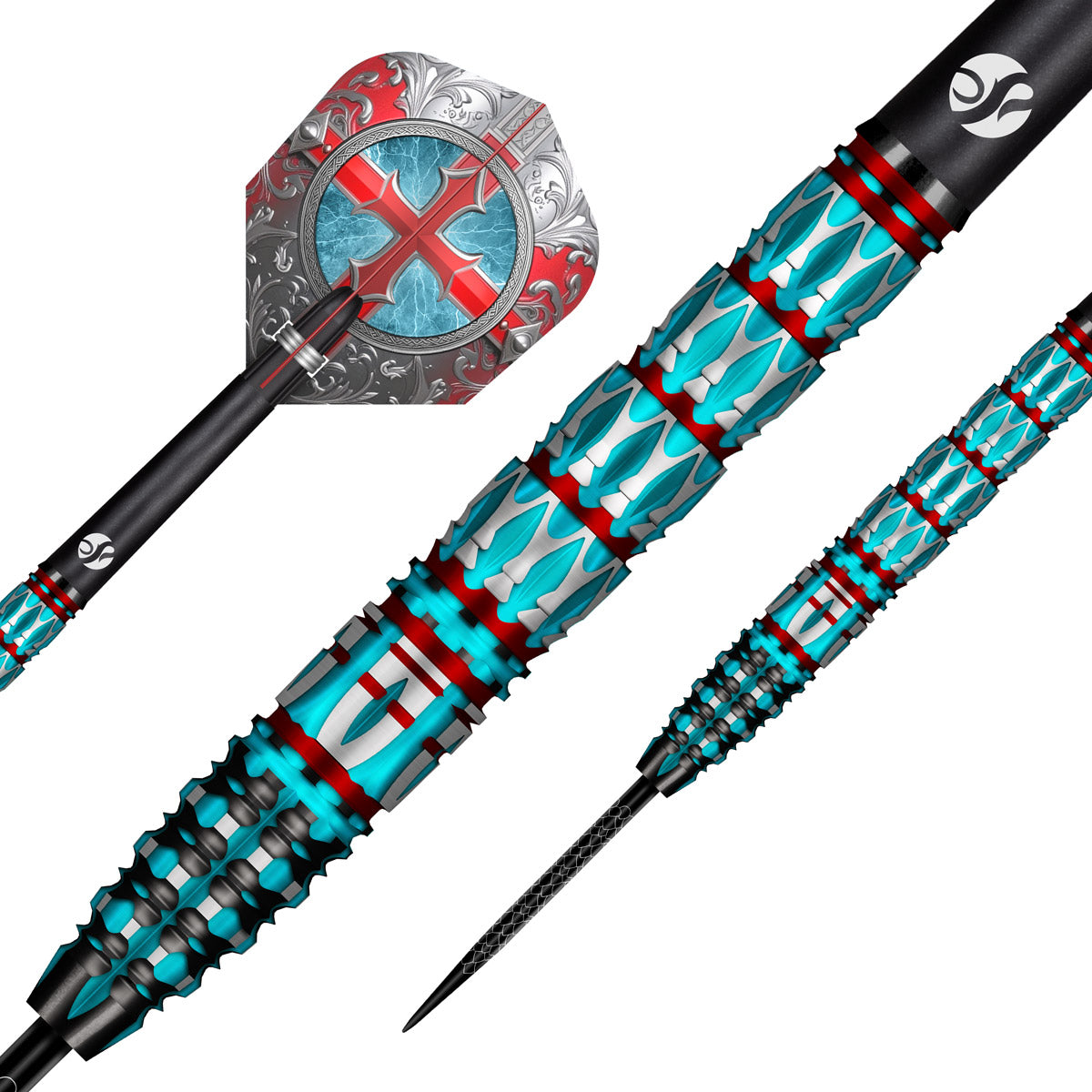 Shot Future Knights Darts - Steel Tip - 95% Tungsten - St George