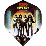 *Kiss Dart Flights - Official Licensed - 100 Micron - No2 - Std - F4 - Black - Love Gun