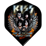 *Kiss Dart Flights - Official Licensed - 100 Micron - No2 - Std - F5 - Black - End of the Road