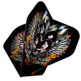 *Kiss Dart Flights - Official Licensed - 100 Micron - No2 - Std - F5 - Black - End of the Road