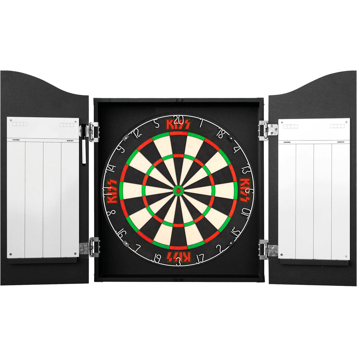 Kiss Dartboard Cabinet - Official Licensed - C2 - Premium Black - Love Gun