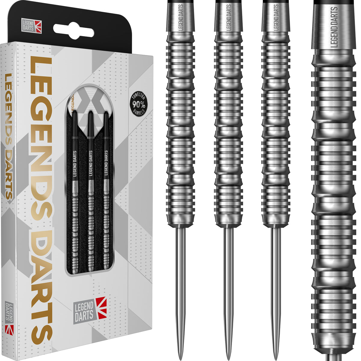 *Legend Darts - Steel Tip - 90% Tungsten - Pro Series - V17 - Quad Ring