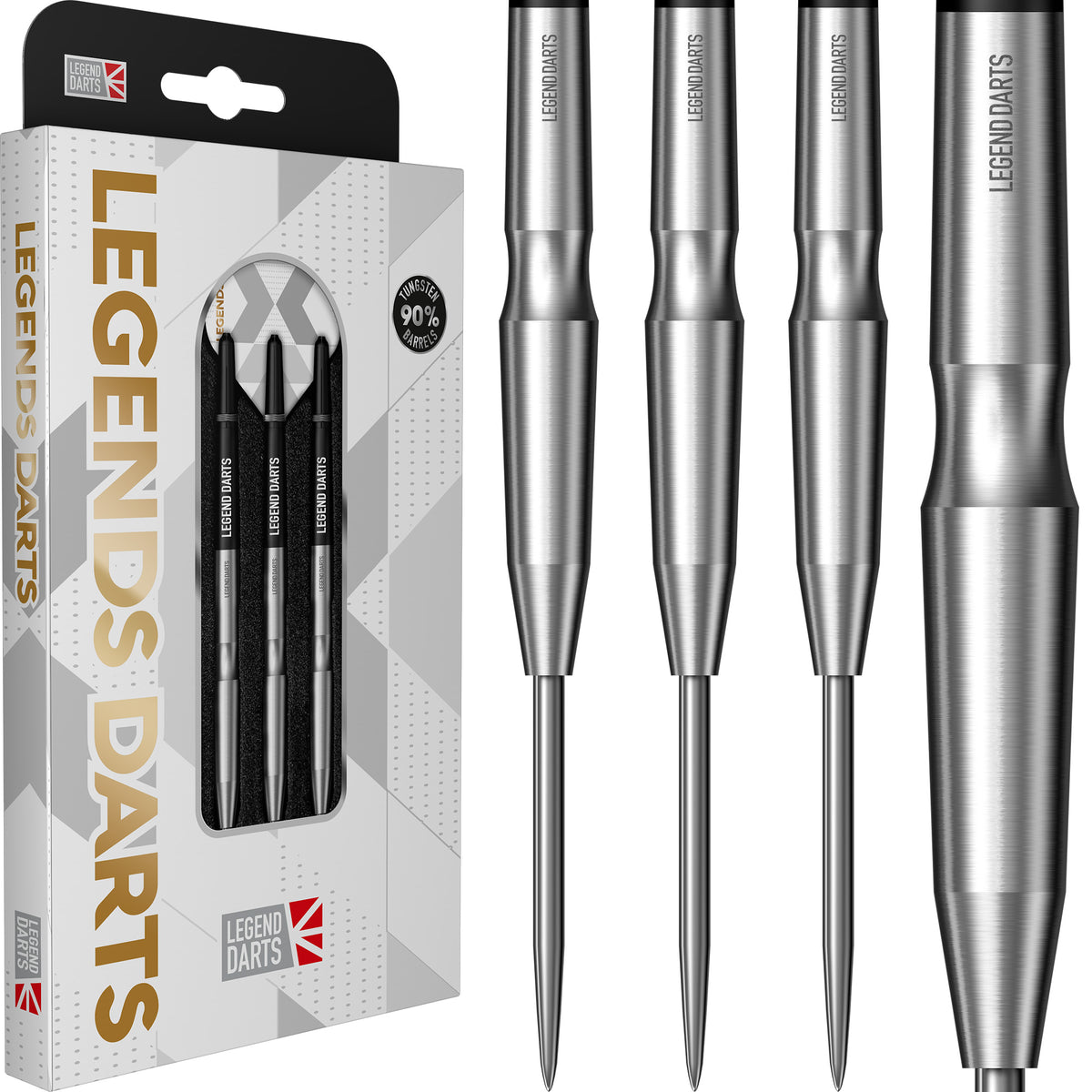 Legend Darts - Steel Tip - 90% Tungsten - Pro Series - V23 - Smooth Scallop