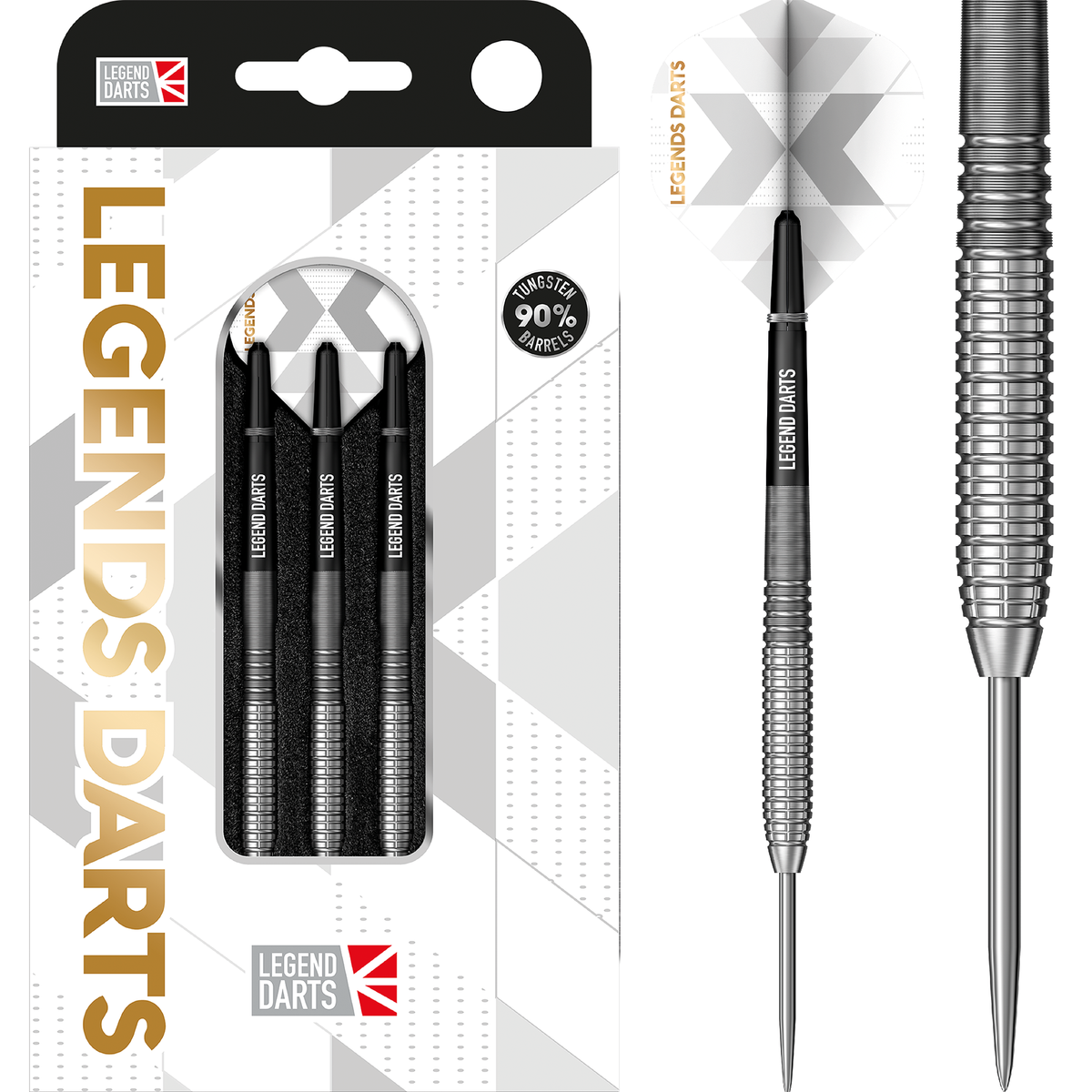 Legend Darts - Steel Tip - 90% Tungsten - Pro Series - V24 - Micro Rear