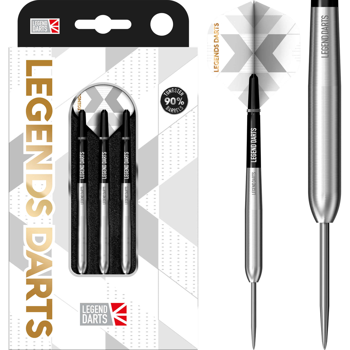 *Legend Darts - Steel Tip - 90% Tungsten - Pro Series - V28 - Smooth Torpedo