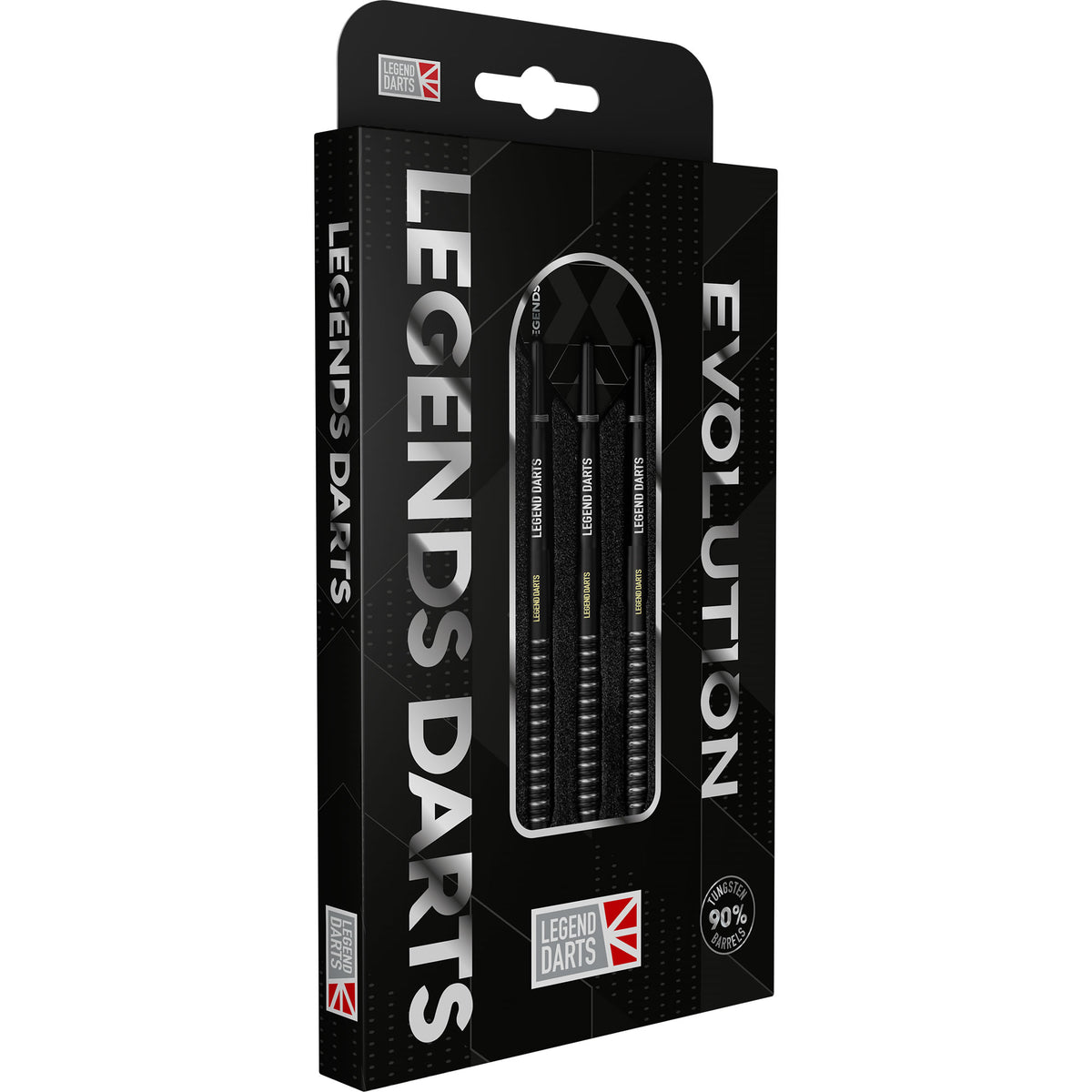 Legend Darts - Steel Tip - Revolution Series - B07 - Black - Multi Ring