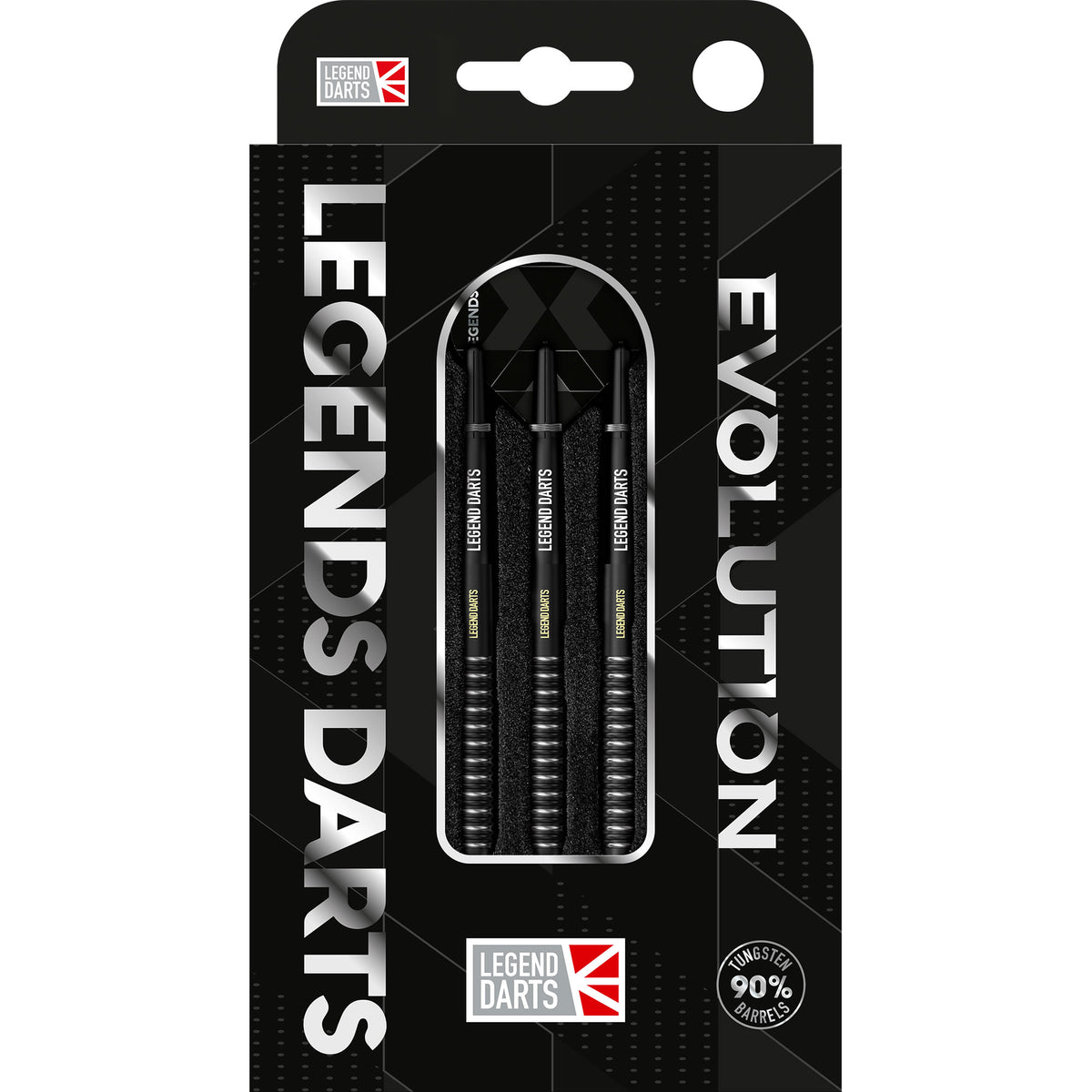 Legend Darts - Steel Tip - Revolution Series - B07 - Black - Multi Ring