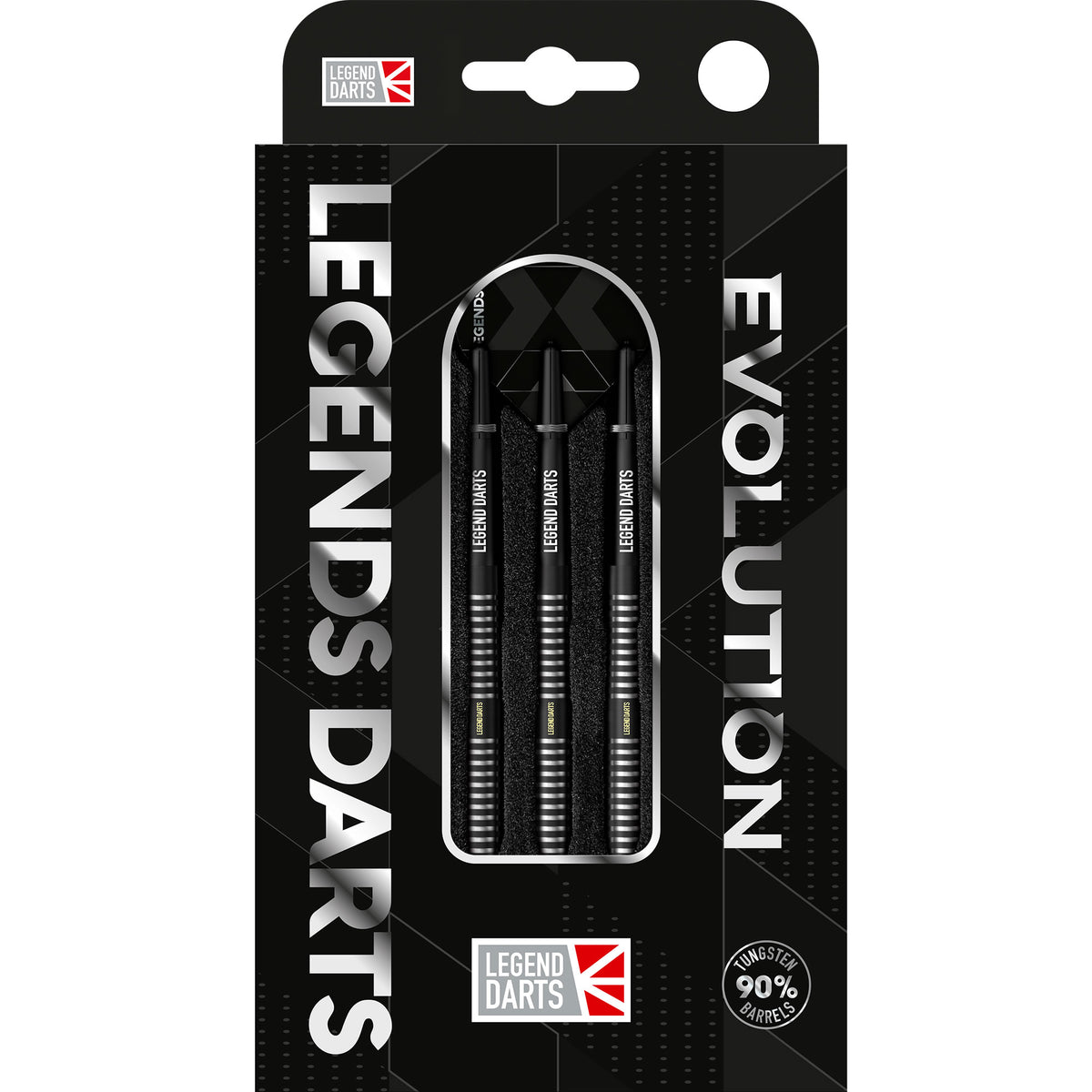 *Legend Darts - Steel Tip - Revolution Series - B14 - Black - Rear Taper