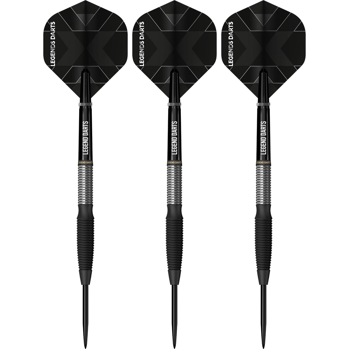 Legend Darts - Steel Tip - Revolution Series - B15 - Black - Torpedo Shark