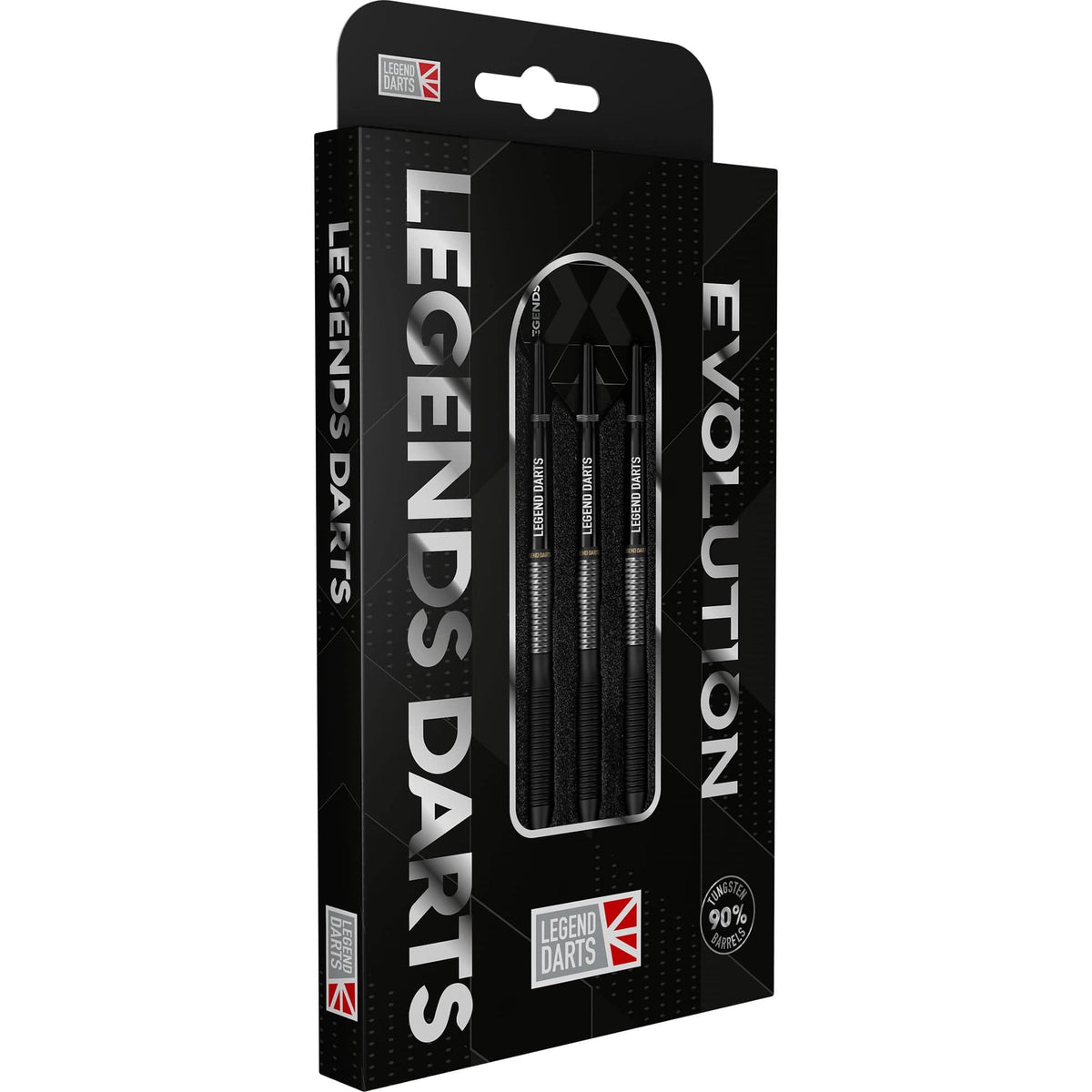 Legend Darts - Steel Tip - Revolution Series - B15 - Black - Torpedo Shark