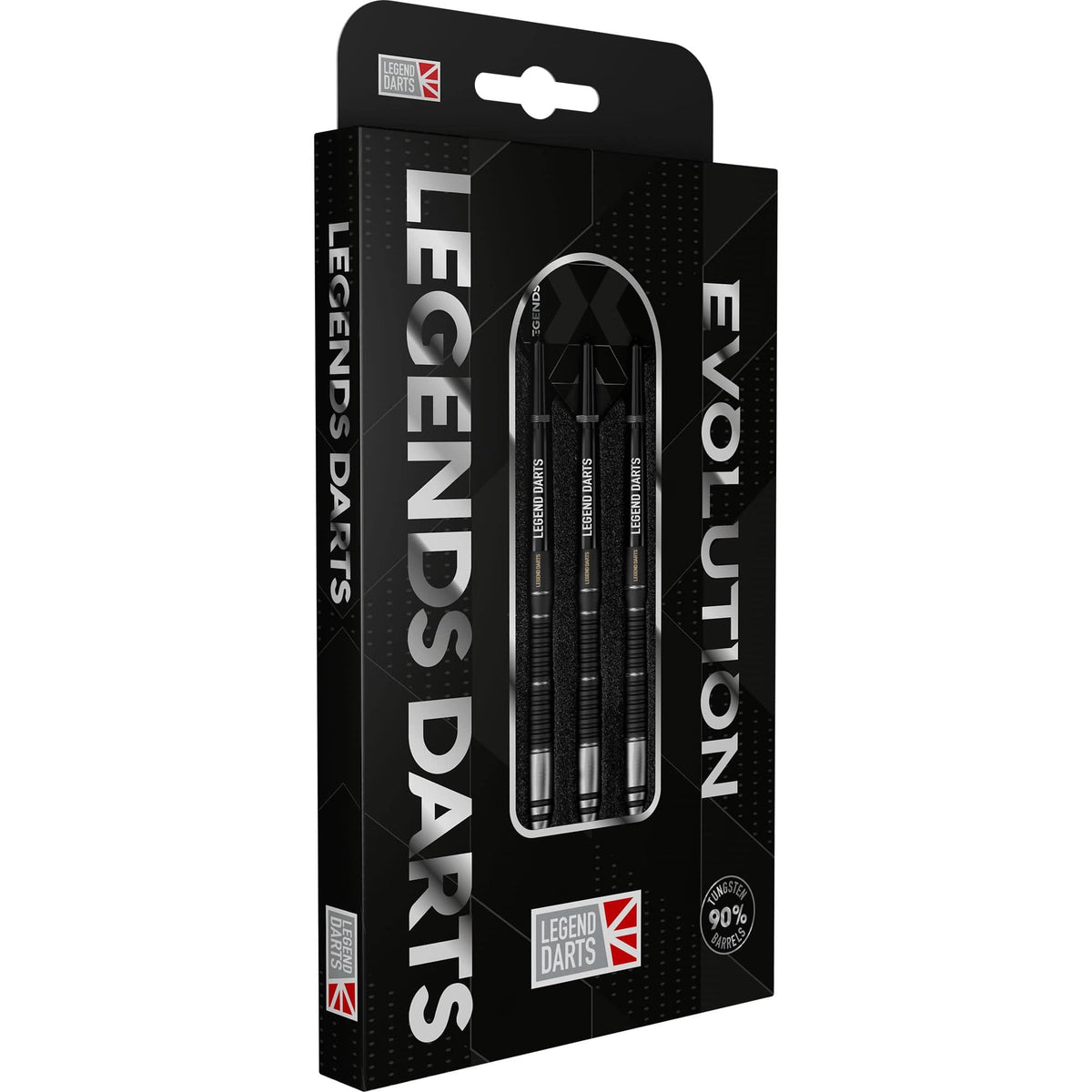 Legend Darts - Steel Tip - Revolution Series - B17 - Black - Scallop