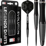 Legend Darts - Steel Tip - Revolution Series - B01 - Black - Micro Scallop