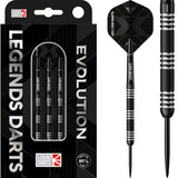 *Legend Darts - Steel Tip - Revolution Series - B02 - Black - Straight Knurled