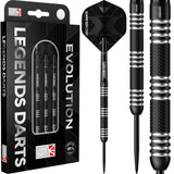 *Legend Darts - Steel Tip - Revolution Series - B02 - Black - Straight Knurled