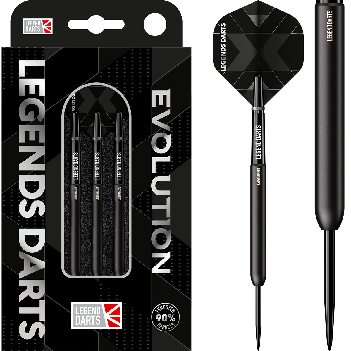 Legend Darts - Steel Tip - Revolution Series - B06 - Black - Smooth