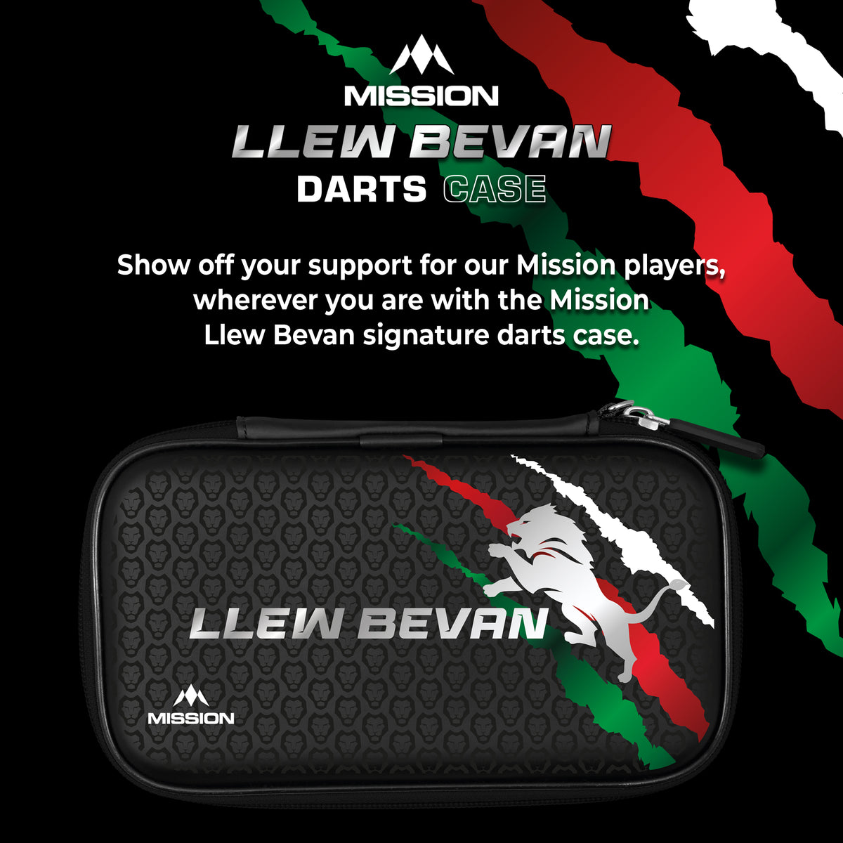 Mission Darts Players- EVA Dart Case - Llew Bevan