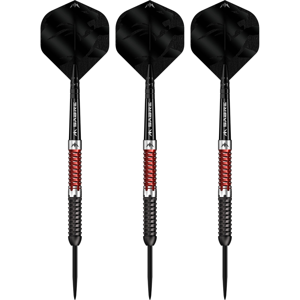 Mission Llew Bevan Darts - Steel Tip - 90% Tungsten - Black & Red Electro