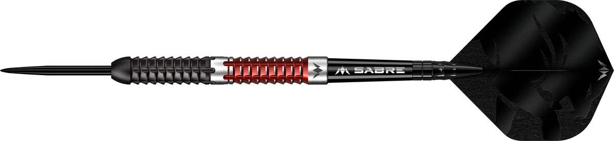 Mission Llew Bevan Darts - Steel Tip - 90% Tungsten - Black & Red Electro