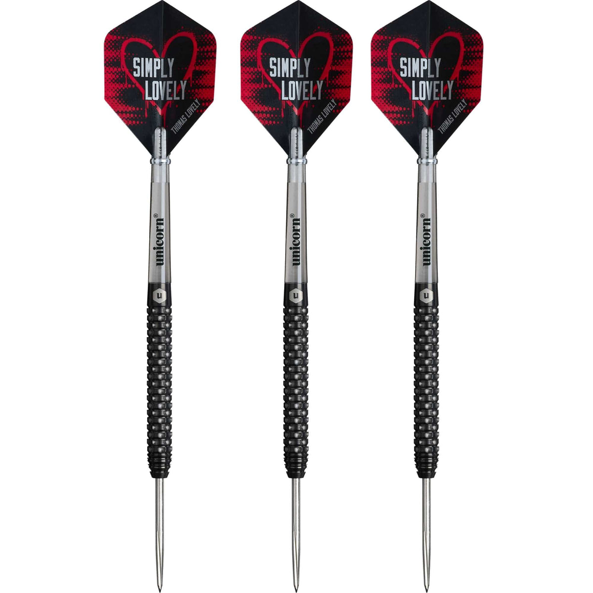 Unicorn Contender Darts - Steel Tip - 90% Tungsten - Thomas Lovely