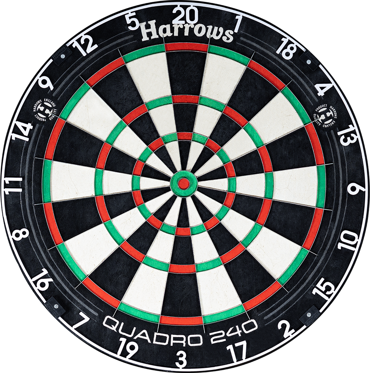 *Harrows Quadro 240 Dartboard - Professional - African Sisal
