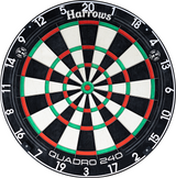 *Harrows Quadro 240 Dartboard - Professional - African Sisal