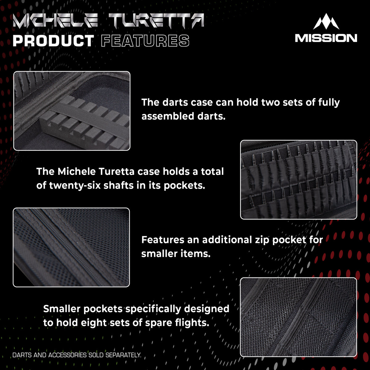 Mission Darts Players- EVA Dart Case - Michele Turetta